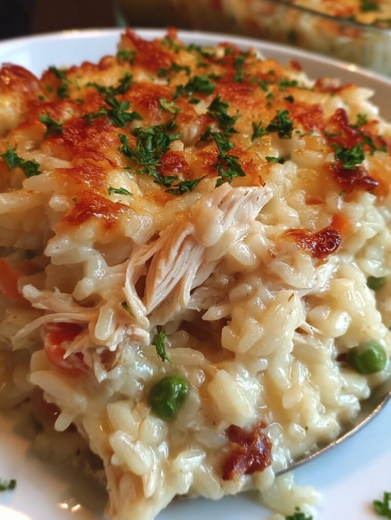 Chicken Alfredo Rice Casserole Recipe